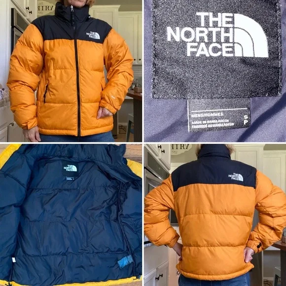 The North Face Orange and Black Puffer Jacket - Picture 2 of 11